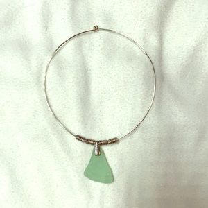 Beautiful sea glass necklace !